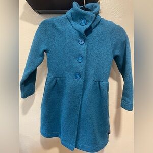Patagonia Girls Better Sweater Peacoat Size 7/8 teal blue
